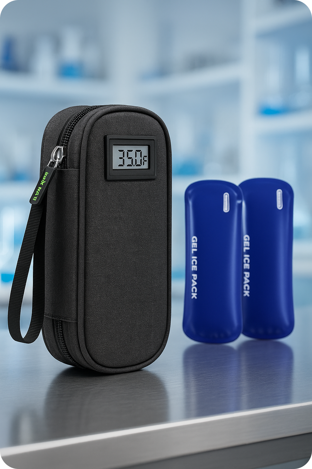 Travel Case Elite w/Temperature Display - Black