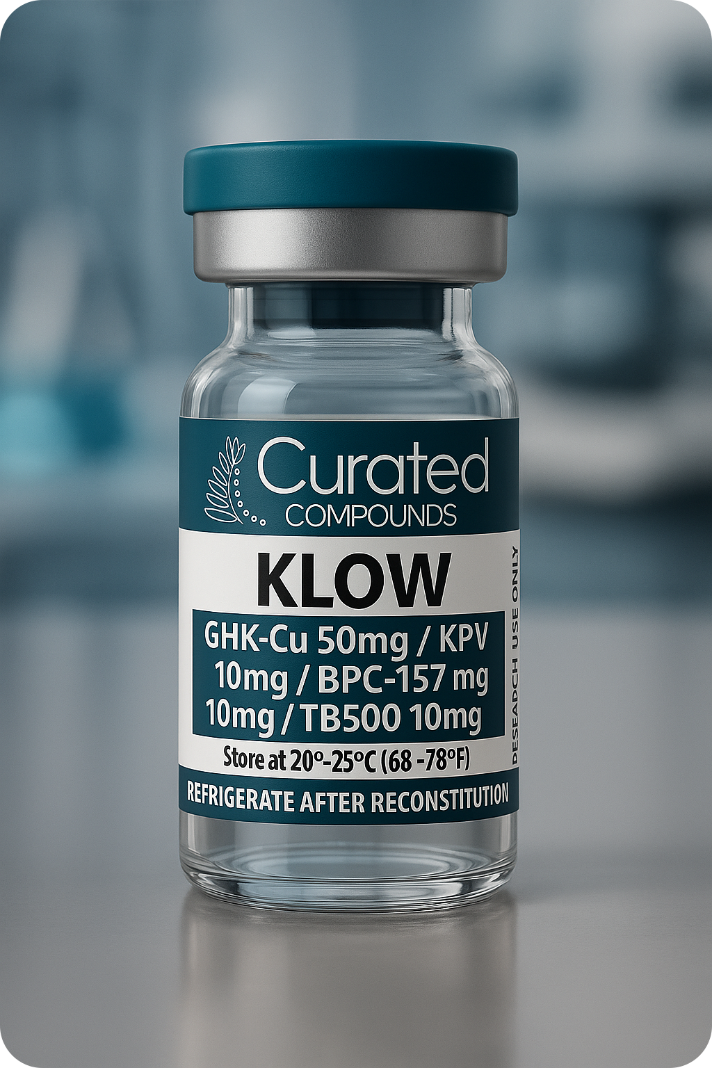 KLOW - GHK-Cu (50mg) / KPV (10mg) / BPC-157 (10mg) / TB500 (10mg)